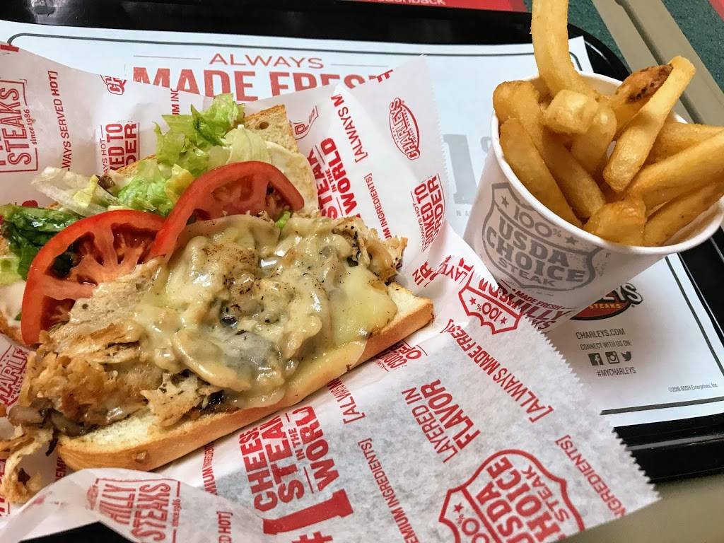 Charleys Philly Steaks | restaurant | 8200 Vineland Ave Ste 1104, Orlando, FL 32821, USA | 4074650106 OR +1 407-465-0106