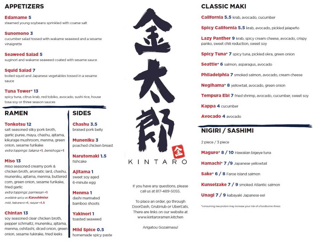 Kintaro | restaurant | 6916 Camp Bowie Blvd, Fort Worth, TX 76116, USA | 8174895055 OR +1 817-489-5055