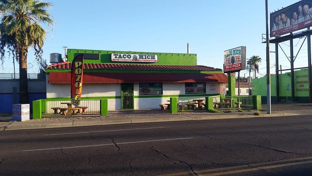 Taco mich & pizza | restaurant | 2720 W Van Buren St, Phoenix, AZ 85009, USA | 6024830151 OR +1 602-483-0151