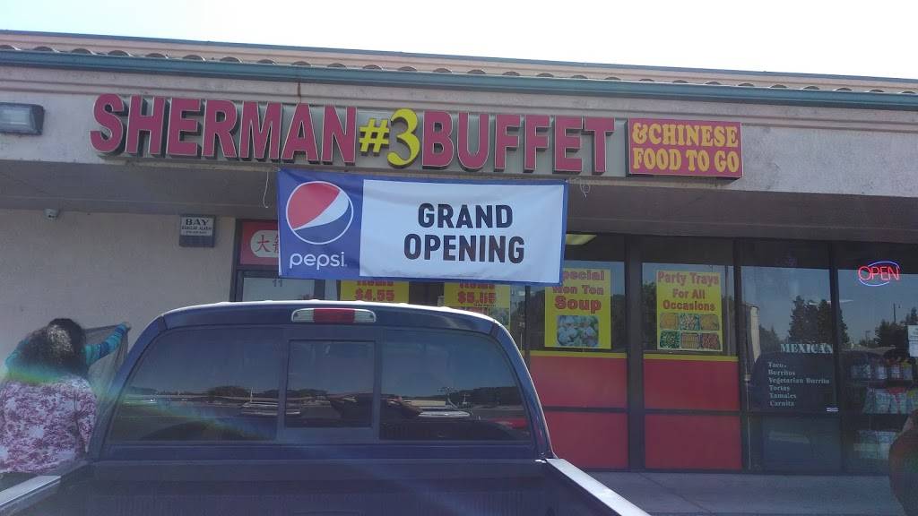 Shermans #3 Chinese Buffet | restaurant | 8909 Thornton Rd #11, Stockton, CA 95209, USA | 2094730168 OR +1 209-473-0168