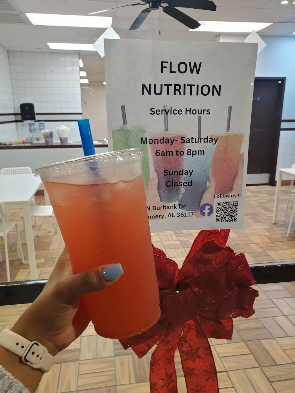Flow Nutrition | restaurant | 113 N Burbank Dr, Montgomery, AL 36117, USA | 7708668629 OR +1 770-866-8629