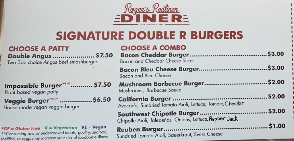 Rogers Redliner Diner | restaurant | 2454 Lafayette Rd, Portsmouth, NH 03801, USA | 6032940960 OR +1 603-294-0960