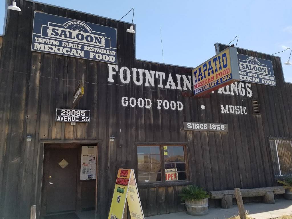Fountain Springs El Tapatio | restaurant | 29115 Ave 56, Porterville, CA 93257, USA | 5595345827 OR +1 559-534-5827