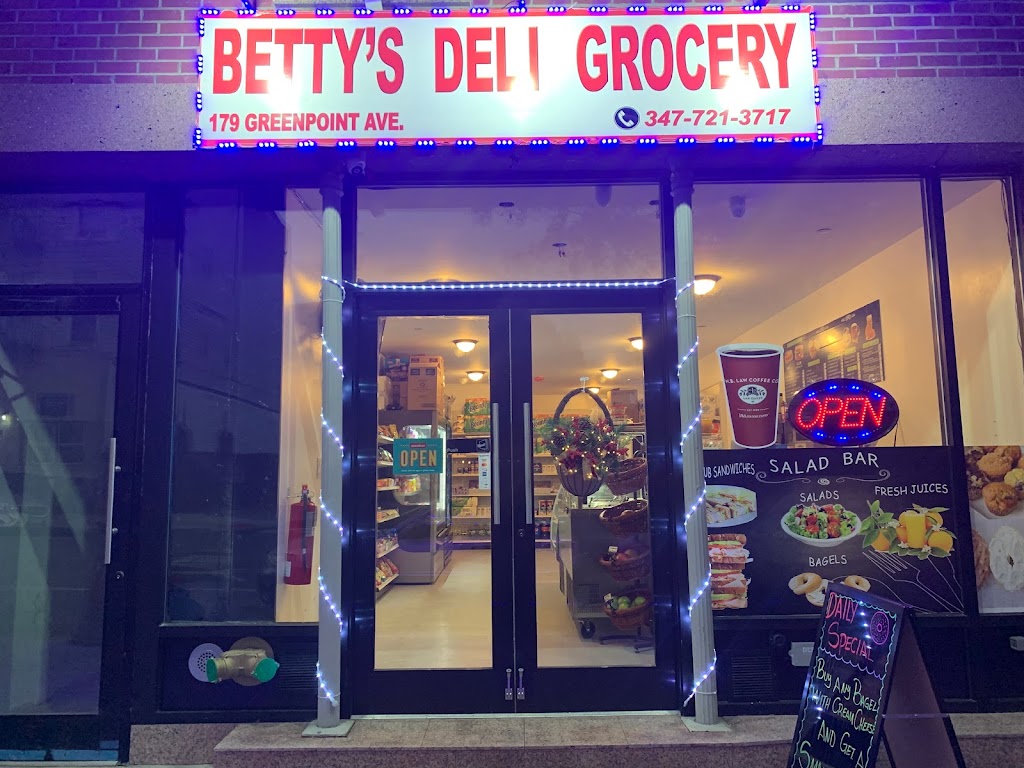Bettys Deli Grocery | restaurant | 179 Greenpoint Ave, Brooklyn, NY 11222, USA | 3477213717 OR +1 347-721-3717