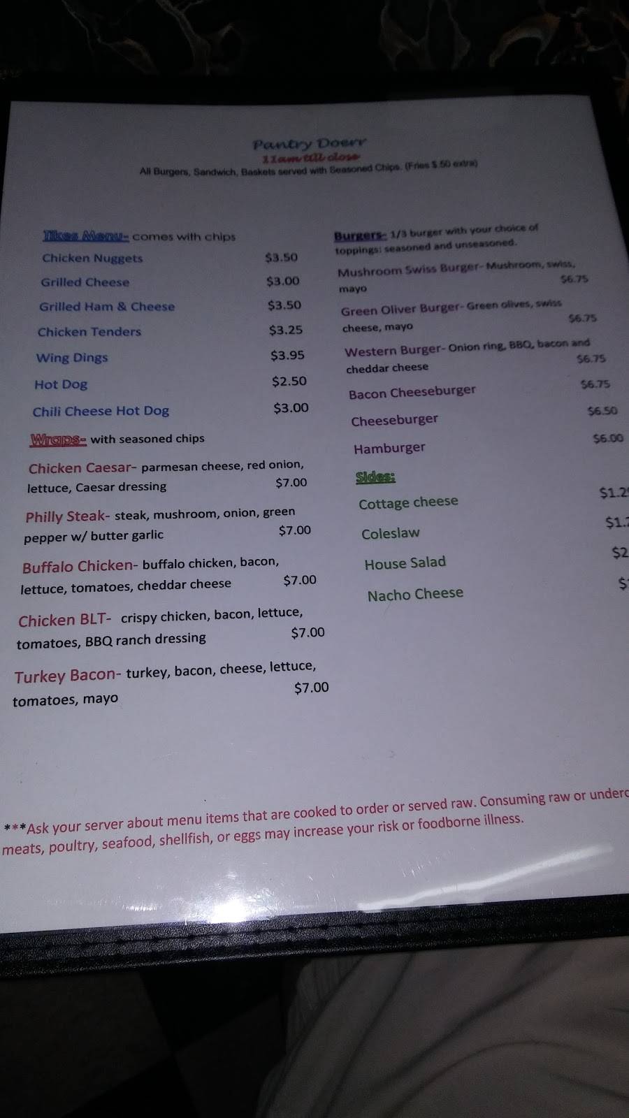 The Pantry Doerr Restaurant & Bakery | restaurant | 13 W Lapeer Rd, Peck, MI 48466, USA | 8103785055 OR +1 810-378-5055