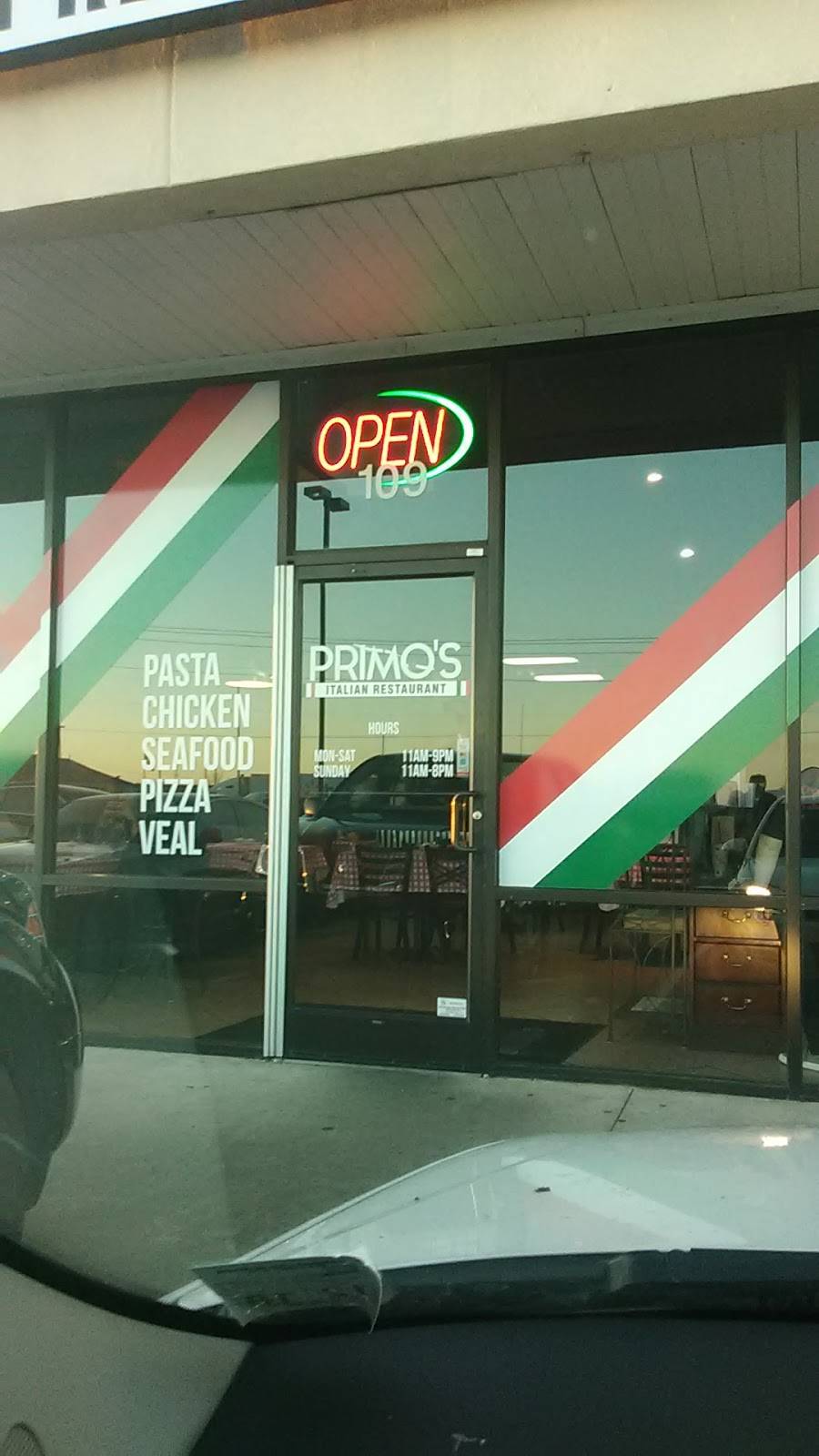 Primos Italian Restaurant | restaurant | 109 Steve Berry Blvd, Pryor, OK 74361, USA | 9183738123 OR +1 918-373-8123
