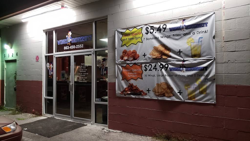 Wingz University | restaurant | Lakeland, FL 33801, USA | 8634502552 OR +1 863-450-2552
