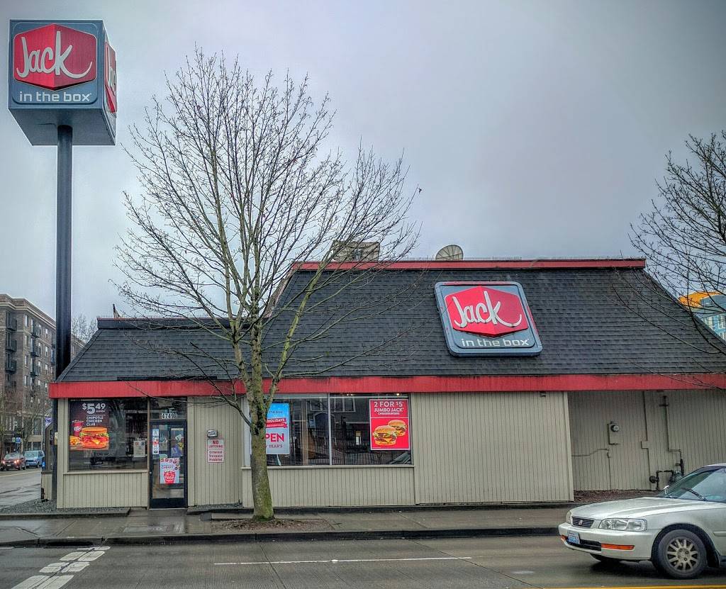 Jack in the Box | restaurant | 4749 University Way NE, Seattle, WA 98105, USA | 2065255599 OR +1 206-525-5599