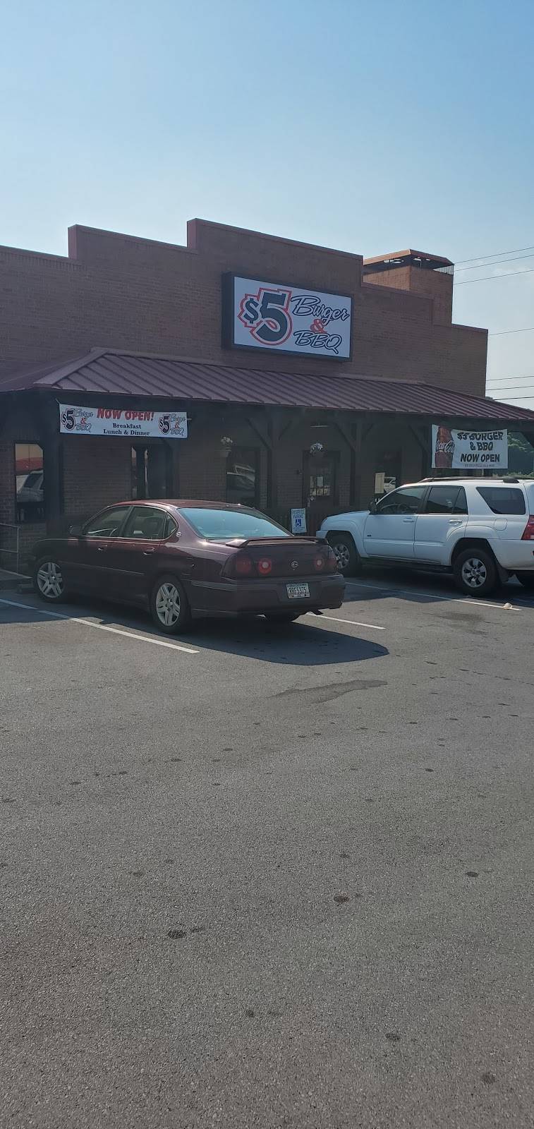 $5 Burger and BBQ | restaurant | 1131 N Tennessee St, Cartersville, GA 30120, USA | 4703154707 OR +1 470-315-4707