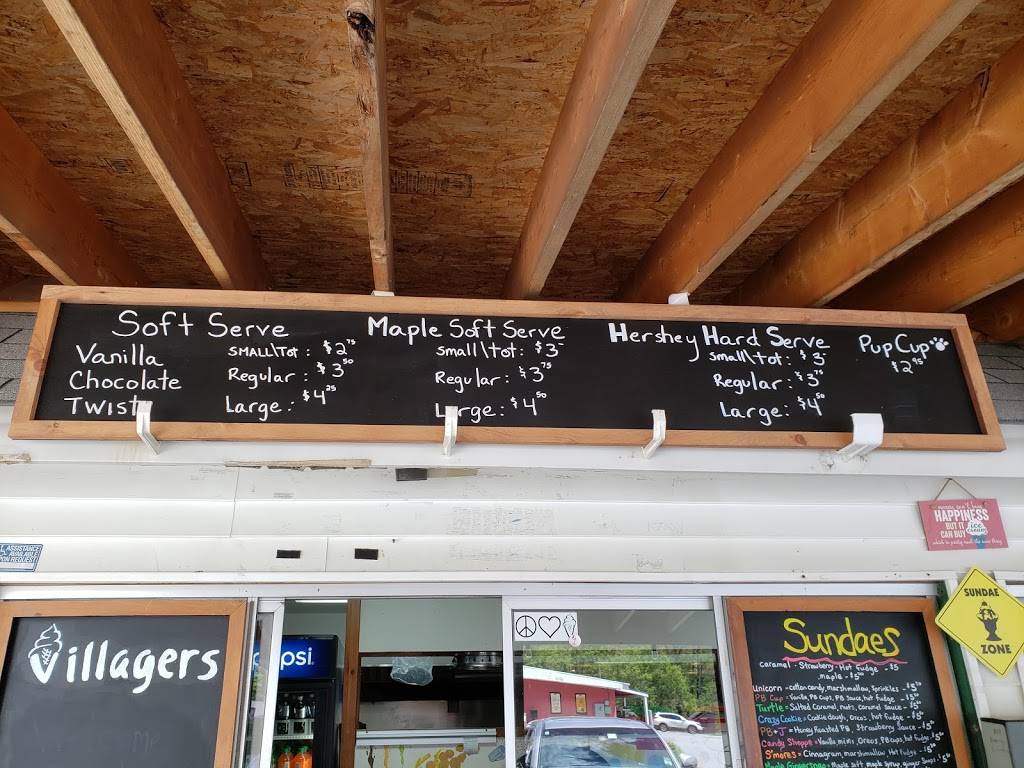 Villagers Ice Cream Restaurant | restaurant | 4261 VT-106, Perkinsville, VT 05151, USA | 8022635677 OR +1 802-263-5677