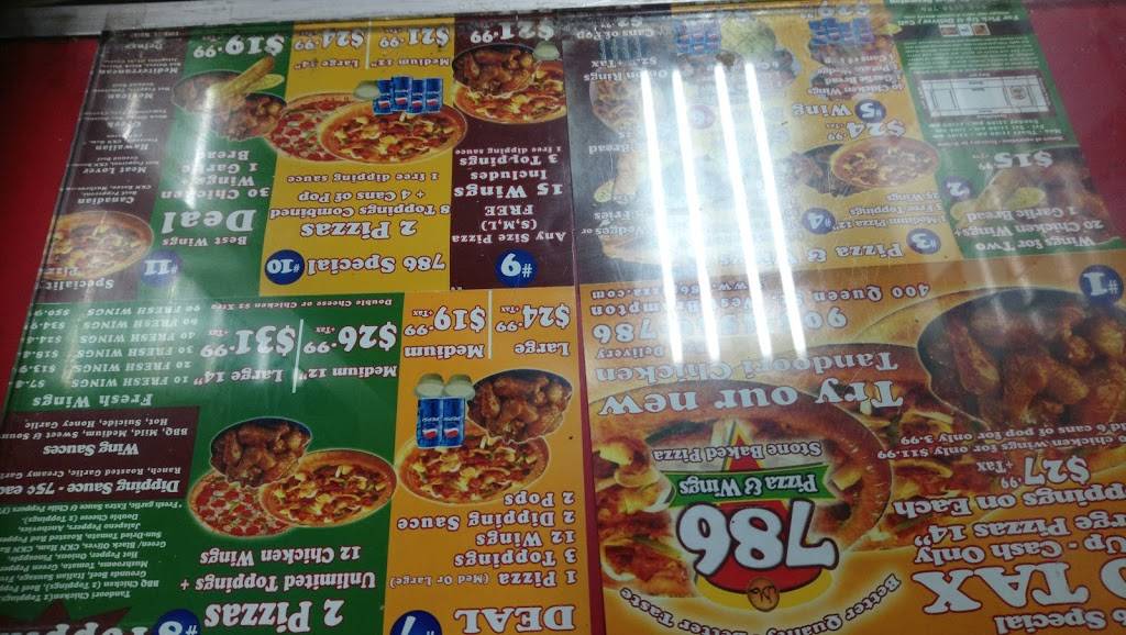 786 Pizza & Wings | restaurant | 400 Queen St W, Brampton, ON L6X 1B3, Canada | 9054530786 OR +1 905-453-0786