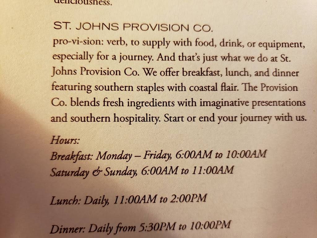 St. Johns Provision Co. | restaurant | 1201 Riverplace Blvd, Jacksonville, FL 32207, USA | 9043988800 OR +1 904-398-8800