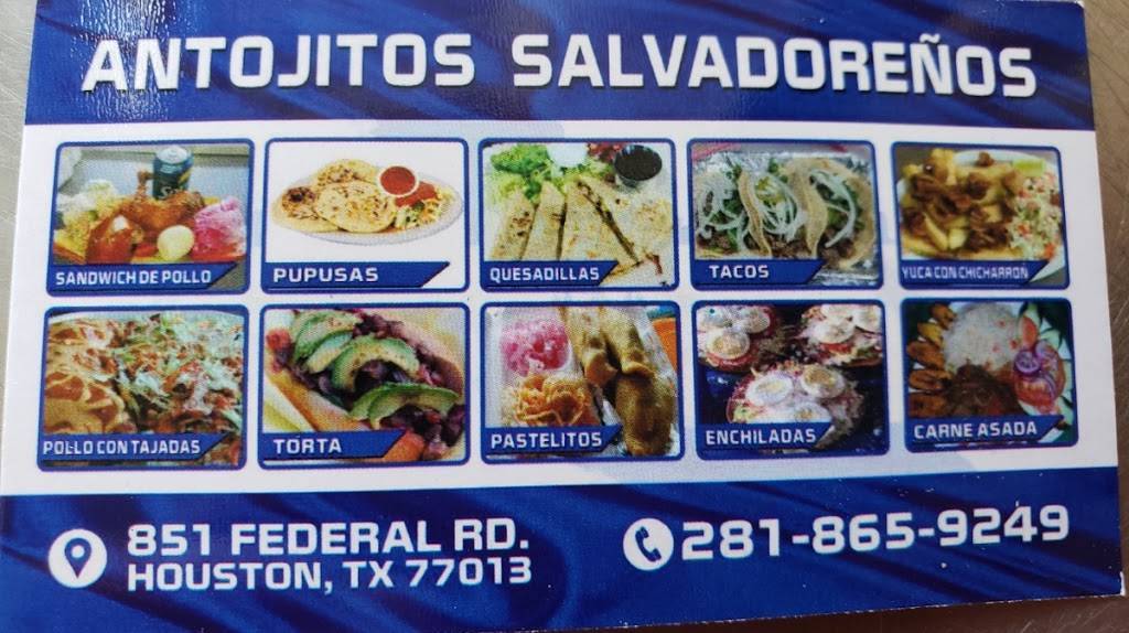 Antojitos Salvadoreños Carolina | restaurant | 875-899 Maxey Rd, Houston, TX 77015, USA | 2818659249 OR +1 281-865-9249