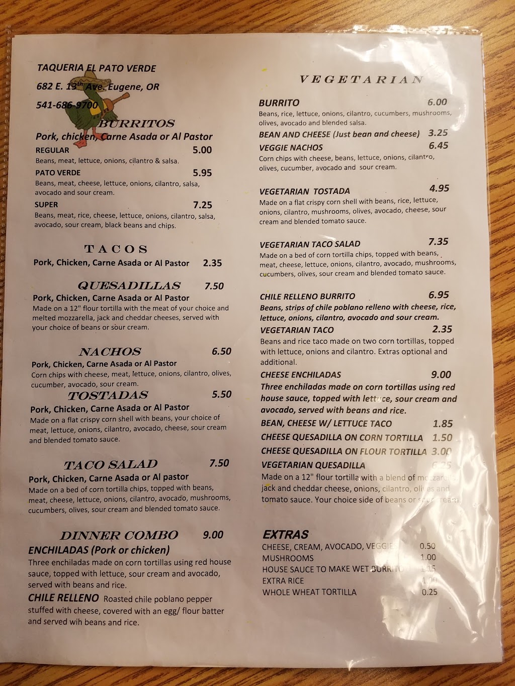 Taqueria El Pato Verde | restaurant | 682 E 13th Ave, Eugene, OR 97401, USA | 5416869700 OR +1 541-686-9700