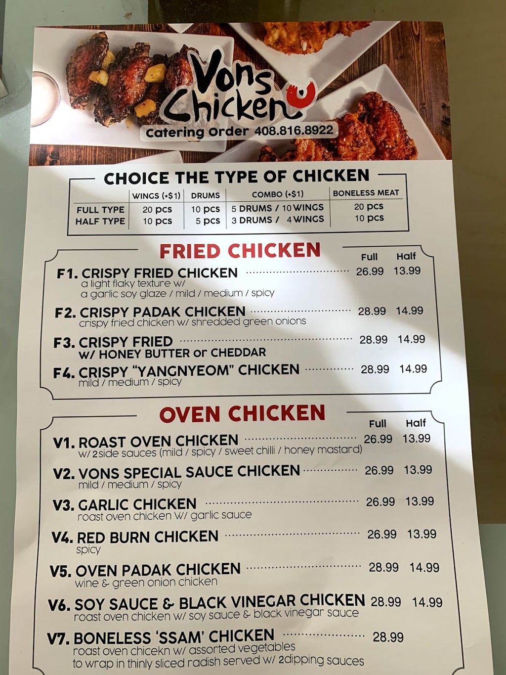 Vons Chicken Hostetter | restaurant | 1698 Hostetter Rd Suite L, San Jose, CA 95131, USA | 4088168922 OR +1 408-816-8922