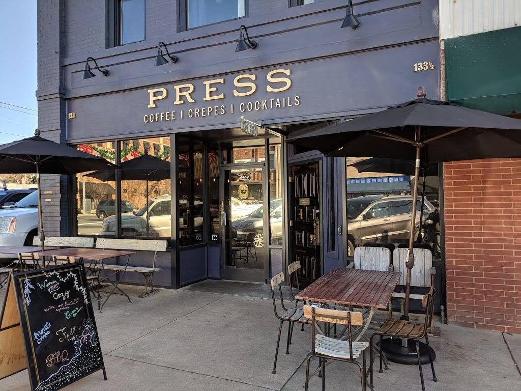 Press Coffee+Crepes | cafe | 133 N Main St, Graham, NC 27253, USA | 3363953645 OR +1 336-395-3645