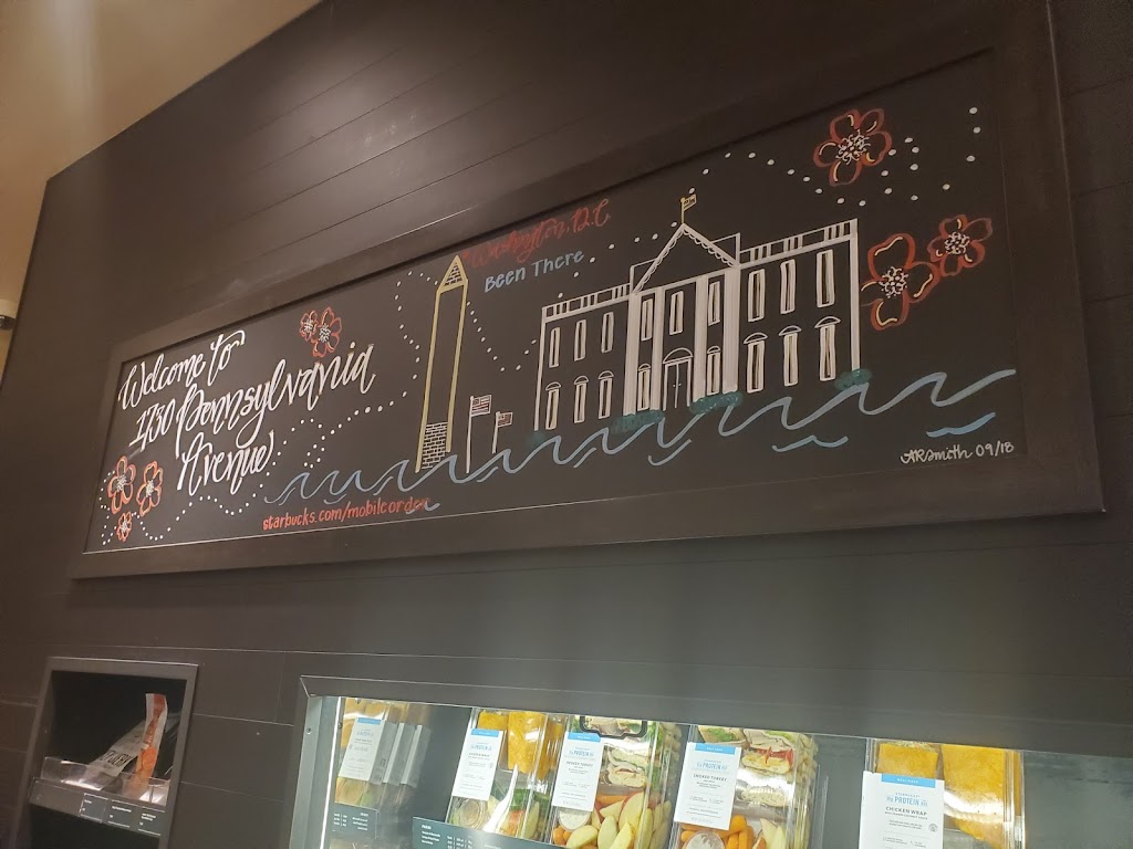 Starbucks | cafe | 1730 Pennsylvania Avenue NW, Washington, DC 20006, USA | 2023931811 OR +1 202-393-1811