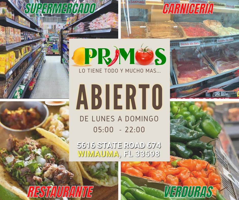 Restaurante Primos Wimauma | meal delivery | 5616 state road 674, Wimauma, FL 33598, USA | 18136339458 OR +1 181-363-39458