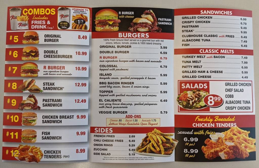 R Burgers | restaurant | 6231 Valley Springs Pkwy, Riverside, CA 92507, USA | 9516531245 OR +1 951-653-1245