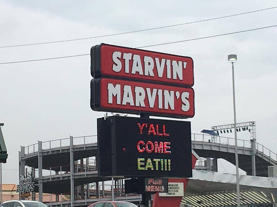 Starvin Marvins | restaurant | 3400 W 76 Country Blvd, Branson, MO 65616, USA | 4173347402 OR +1 417-334-7402