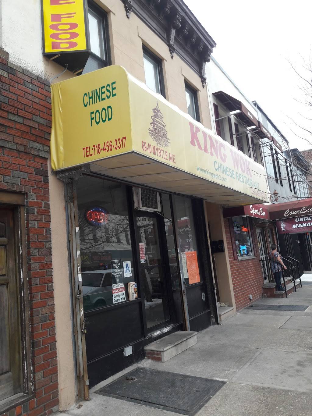 King Wok | restaurant | 69-10 Myrtle Ave, Flushing, NY 11385, USA | 7184563317 OR +1 718-456-3317