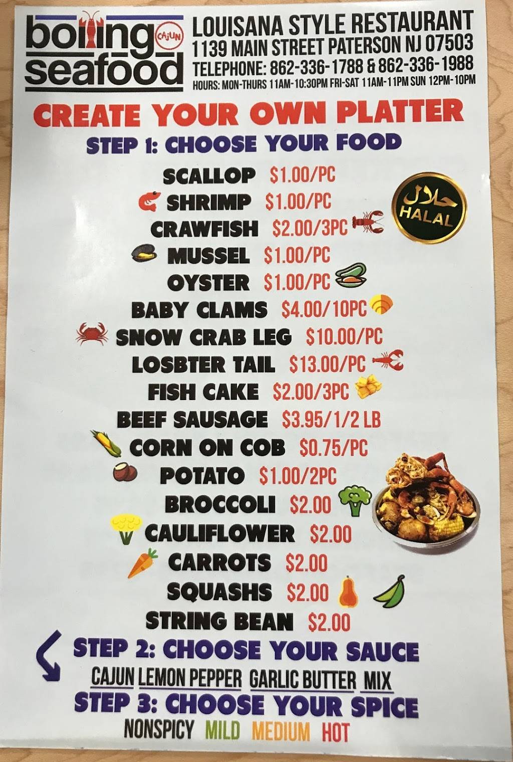 Boiling Cajun Seafood | restaurant | 1139 Main St, Paterson, NJ 07503, USA | 8623361788 OR +1 862-336-1788