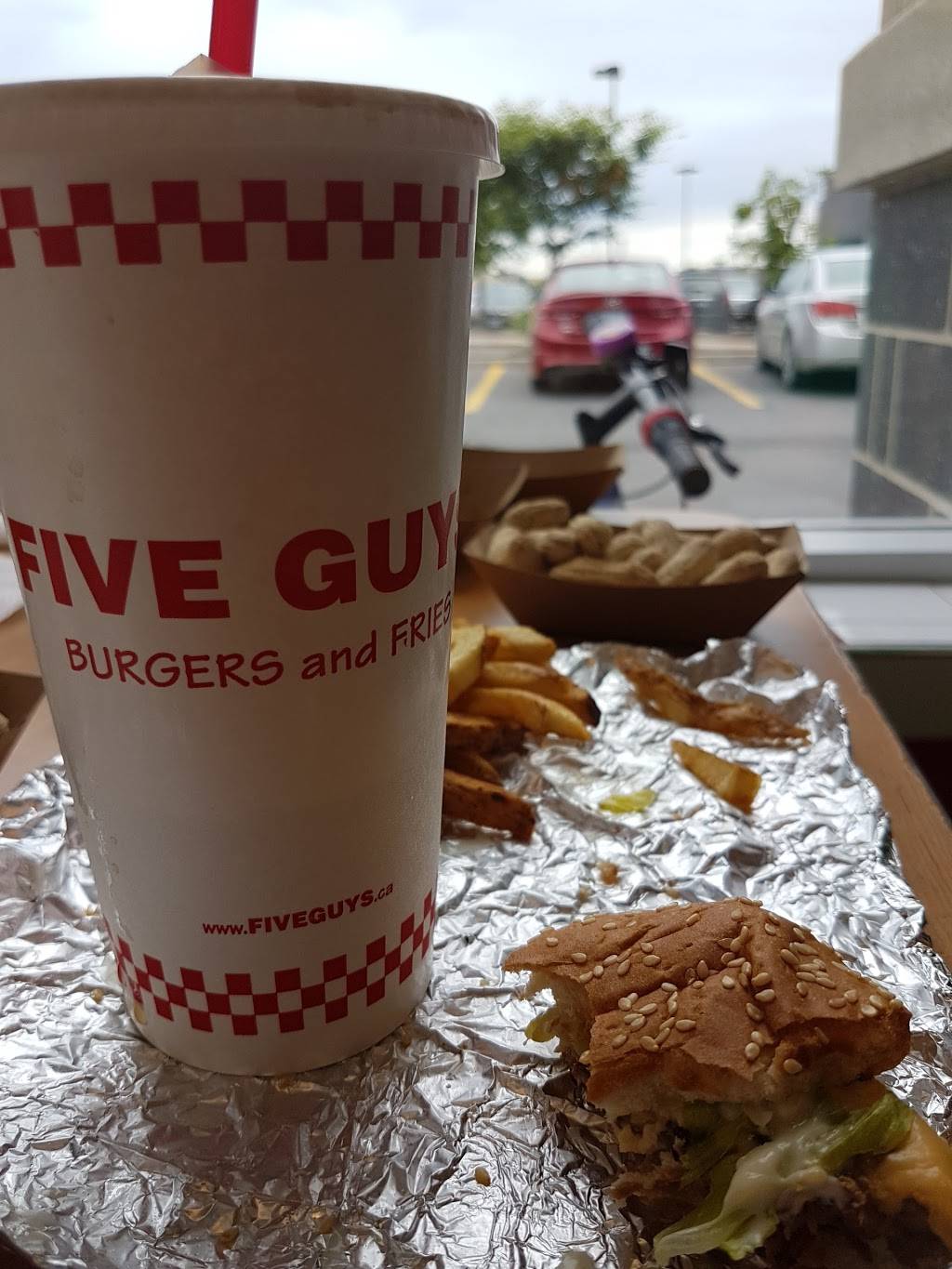 Five Guys | meal takeaway | 1181 Greenbank Rd, Nepean, ON K2J 4Y6, Canada | 6138230093 OR +1 613-823-0093