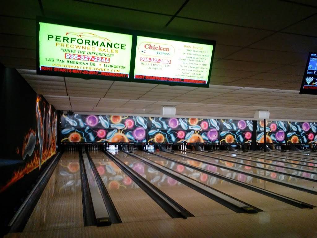 Triple J Lanes | meal takeaway | 6900 US-190, Livingston, TX 77351, USA | 9369672695 OR +1 936-967-2695