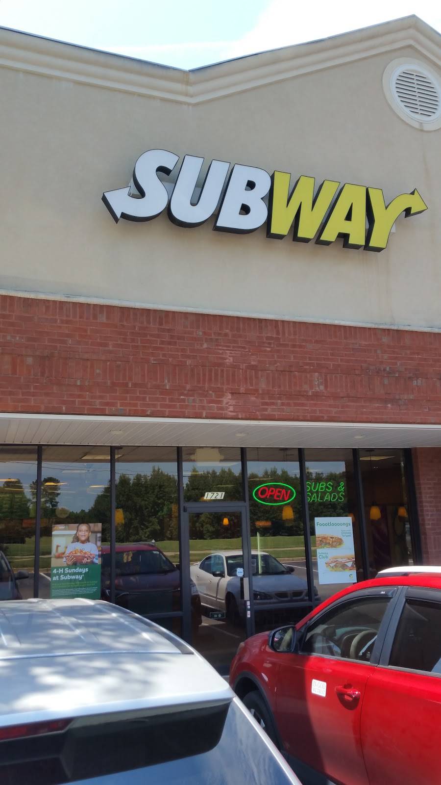 Subway | restaurant | 1721 Highway 42 North, McDonough, GA 30253, USA | 7703057961 OR +1 770-305-7961