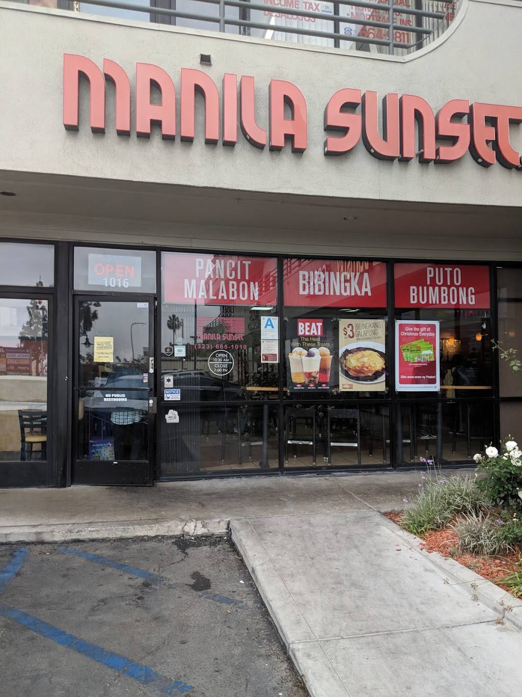 Manila Sunset - Los Angeles | restaurant | 1016 N Vermont Ave, Los Angeles, CA 90029, USA | 3236651010 OR +1 323-665-1010