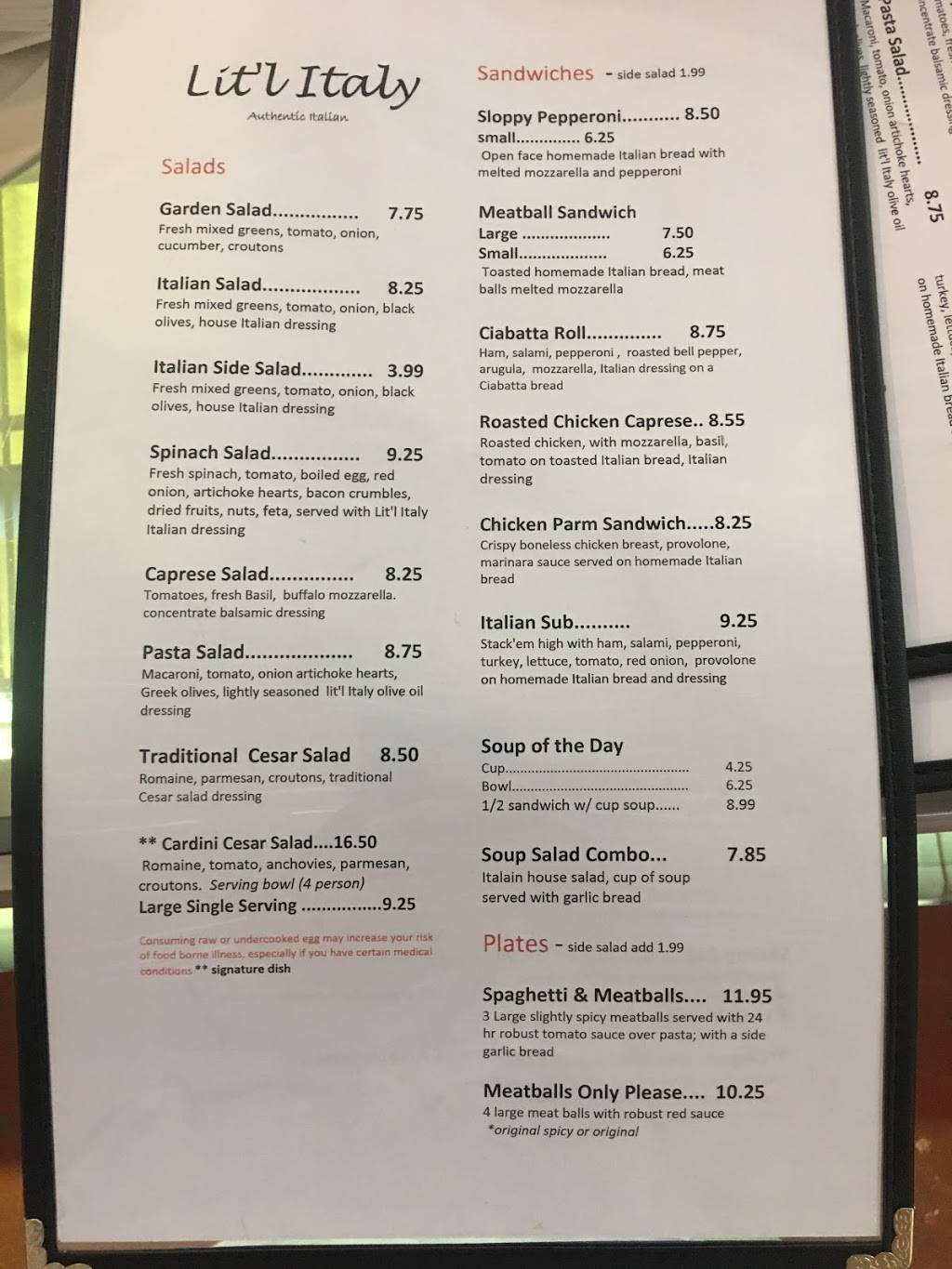 Lit’l Italy | restaurant | Stockdale, TX 78160, USA | 8309960060 OR +1 830-996-0060