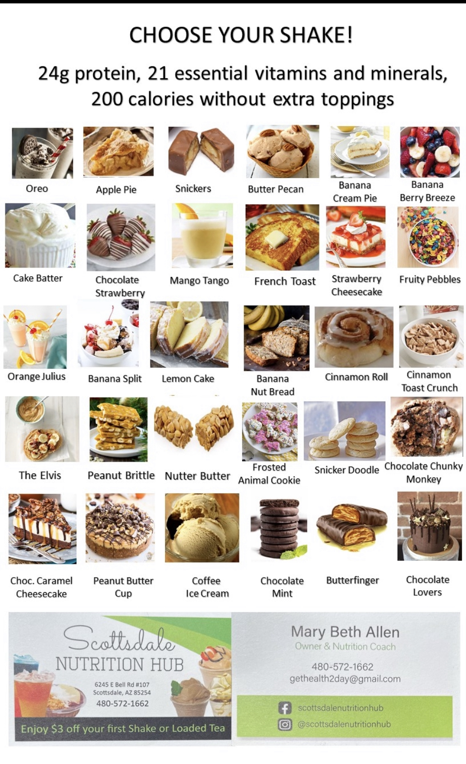 Scottsdale Nutrition Hub | restaurant | 6245 E Bell Rd Suite 107, Scottsdale, AZ 85254, USA | 4805721662 OR +1 480-572-1662