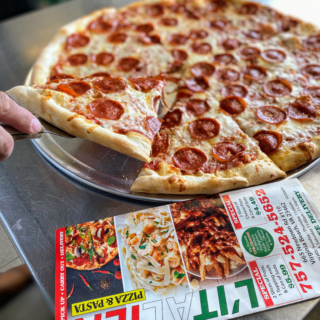 Litalien Pizza and Pasta | restaurant | 665 Newtown Rd suite #110, Virginia Beach, VA 23462, USA | 7575245652 OR +1 757-524-5652