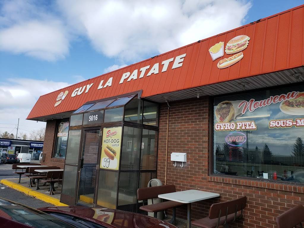 Restaurant Guy La Patate | restaurant | 5616 Grande Allée, Saint-Hubert, QC J3Y 1A8, Canada | 4506763363 OR +1 450-676-3363