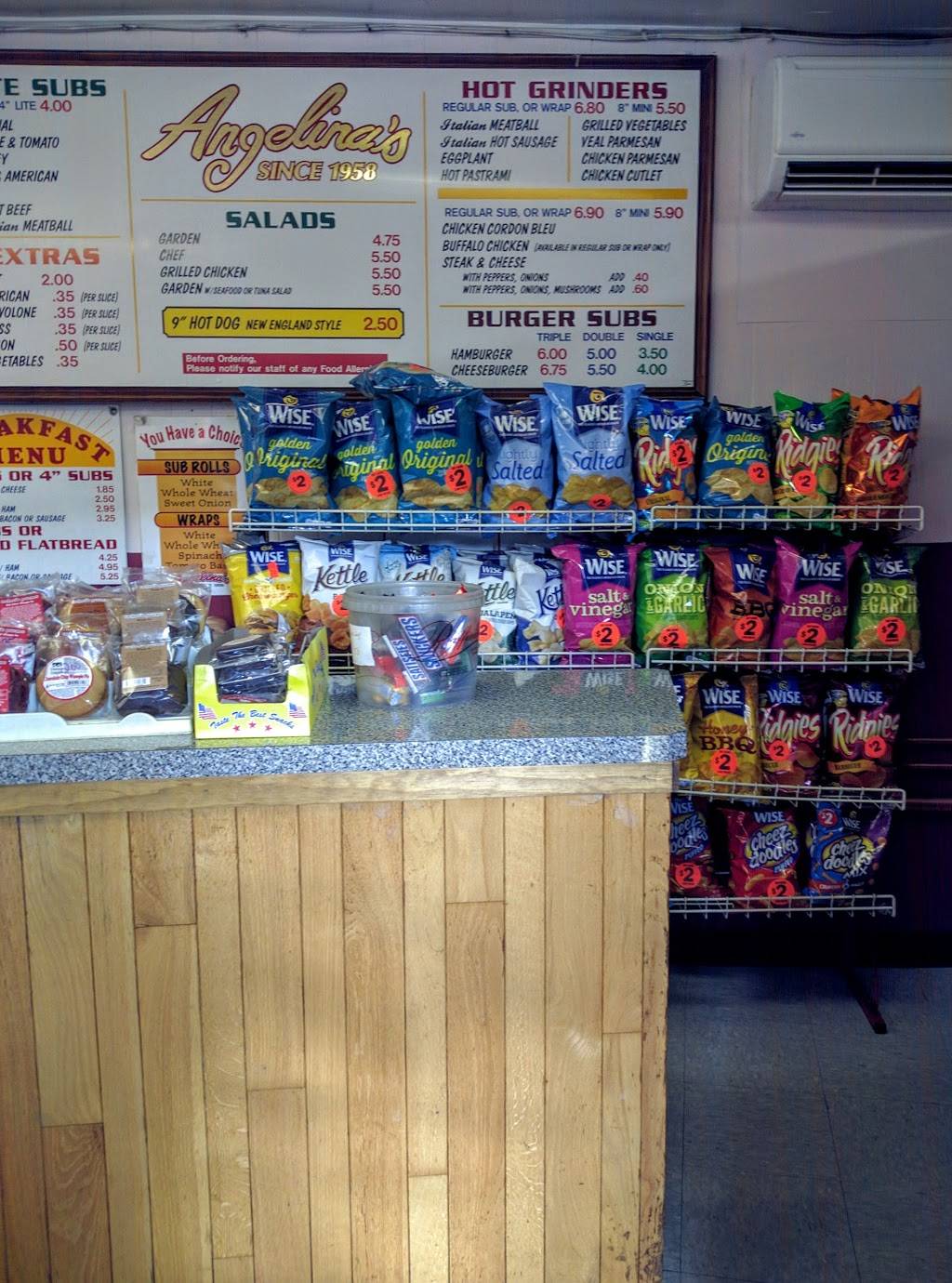 Angelinas Submarine Shop | meal takeaway | 34 1/2 Columbia St, Adams, MA 01220, USA | 4137439744 OR +1 413-743-9744