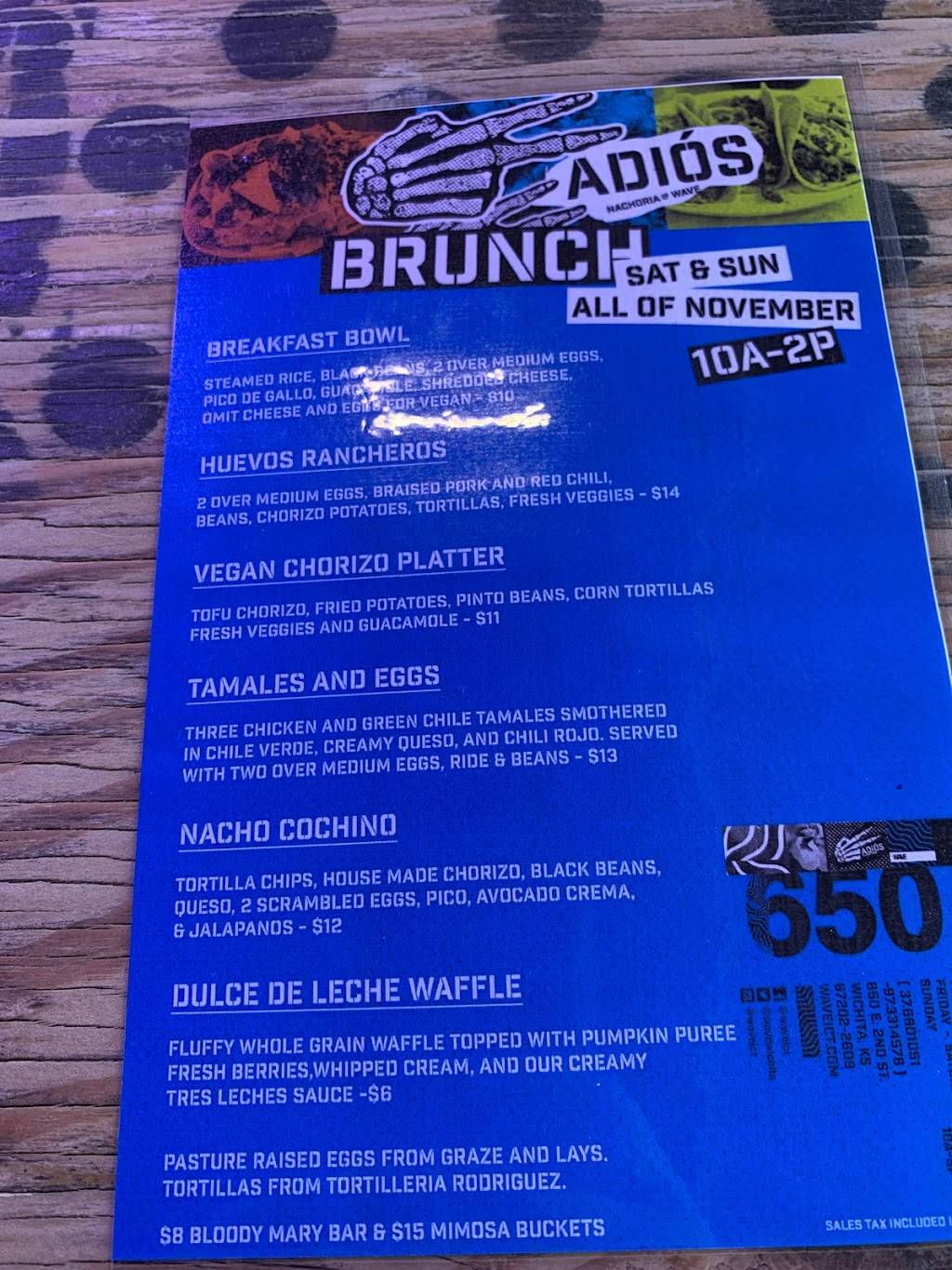 Wave | restaurant | 650 E 2nd St N, Wichita, KS 67202, USA | 3162605141 OR +1 316-260-5141