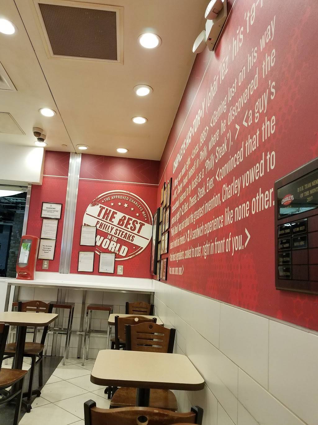 Charleys Philly Steaks | restaurant | 7700 Spine Rd, Concourse C, Atlanta, GA 30320, USA | 4046842561 OR +1 404-684-2561