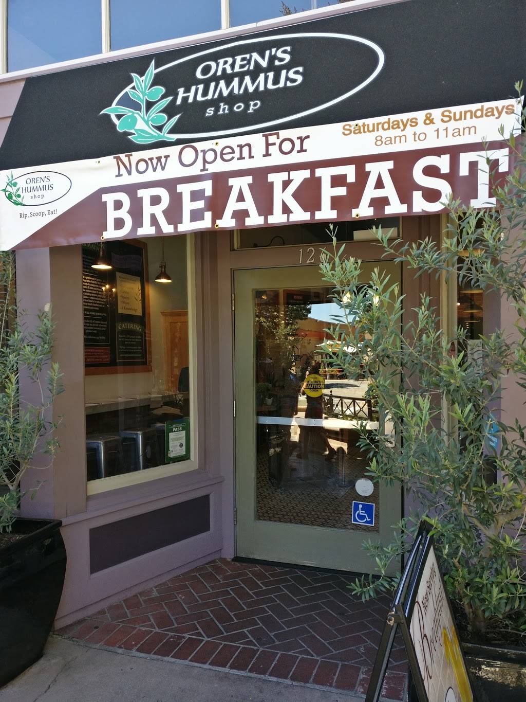 Orens Hummus | restaurant | 126 Castro St, Mountain View, CA 94041, USA | 6509386736 OR +1 650-938-6736