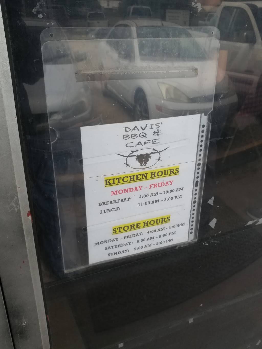 Davis BBQ and Cafe | restaurant | 2901 Nichols Ave, Bay City, TX 77414, USA | 9792442040 OR +1 979-244-2040