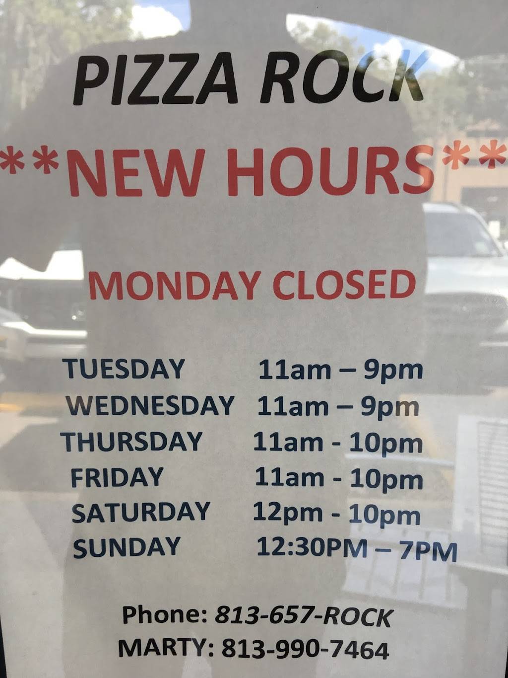 Pizza Rock | restaurant | 401E S Parsons Ave, Brandon, FL 33511, USA | 8136577625 OR +1 813-657-7625