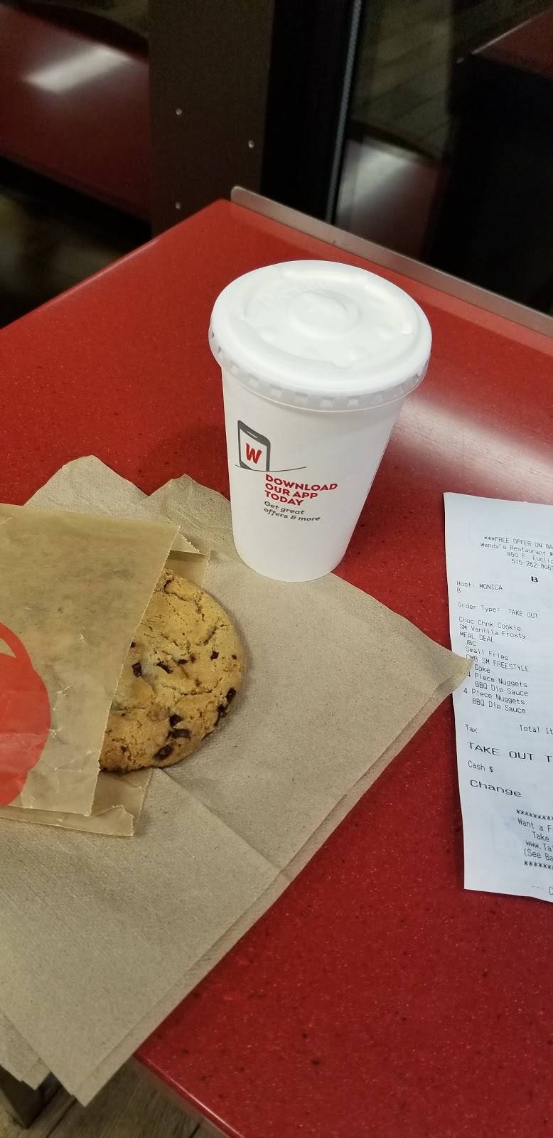 Wendys | restaurant | 850 E Euclid Ave, Des Moines, IA 50316, USA | 5152628063 OR +1 515-262-8063