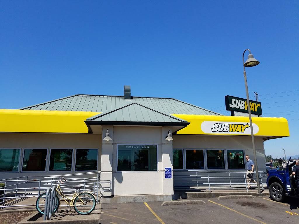 Subway | meal takeaway | 1985 Empire Park Dr, Eugene, OR 97402, USA | 5416076978 OR +1 541-607-6978