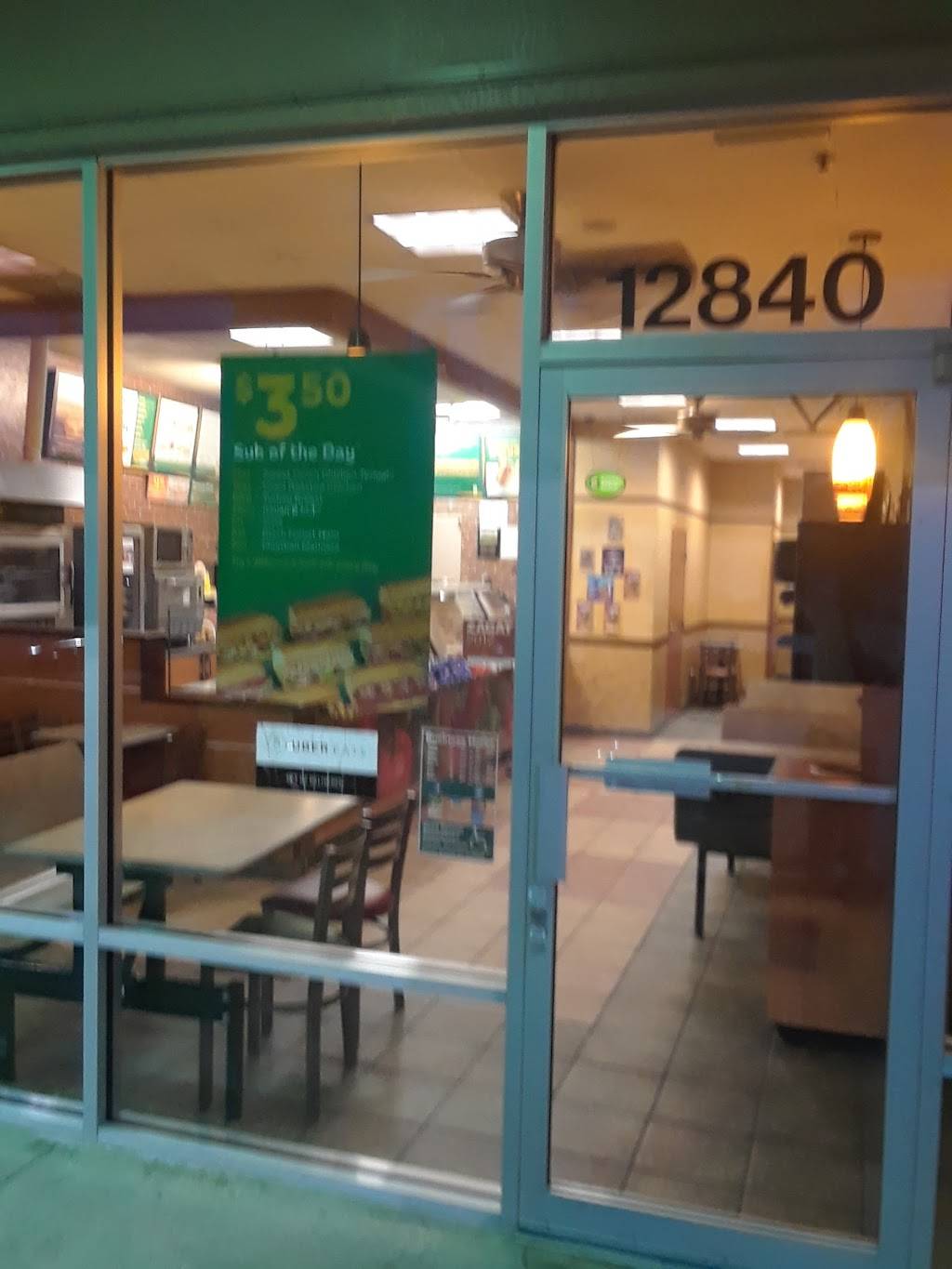 Subway | restaurant | 12840 SW 120th St, Miami, FL 33186, USA | 3052559444 OR +1 305-255-9444