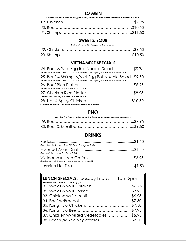 Da Nang Kitchen | restaurant | 984 Dale St N, St Paul, MN 55117, USA | 6514885002 OR +1 651-488-5002