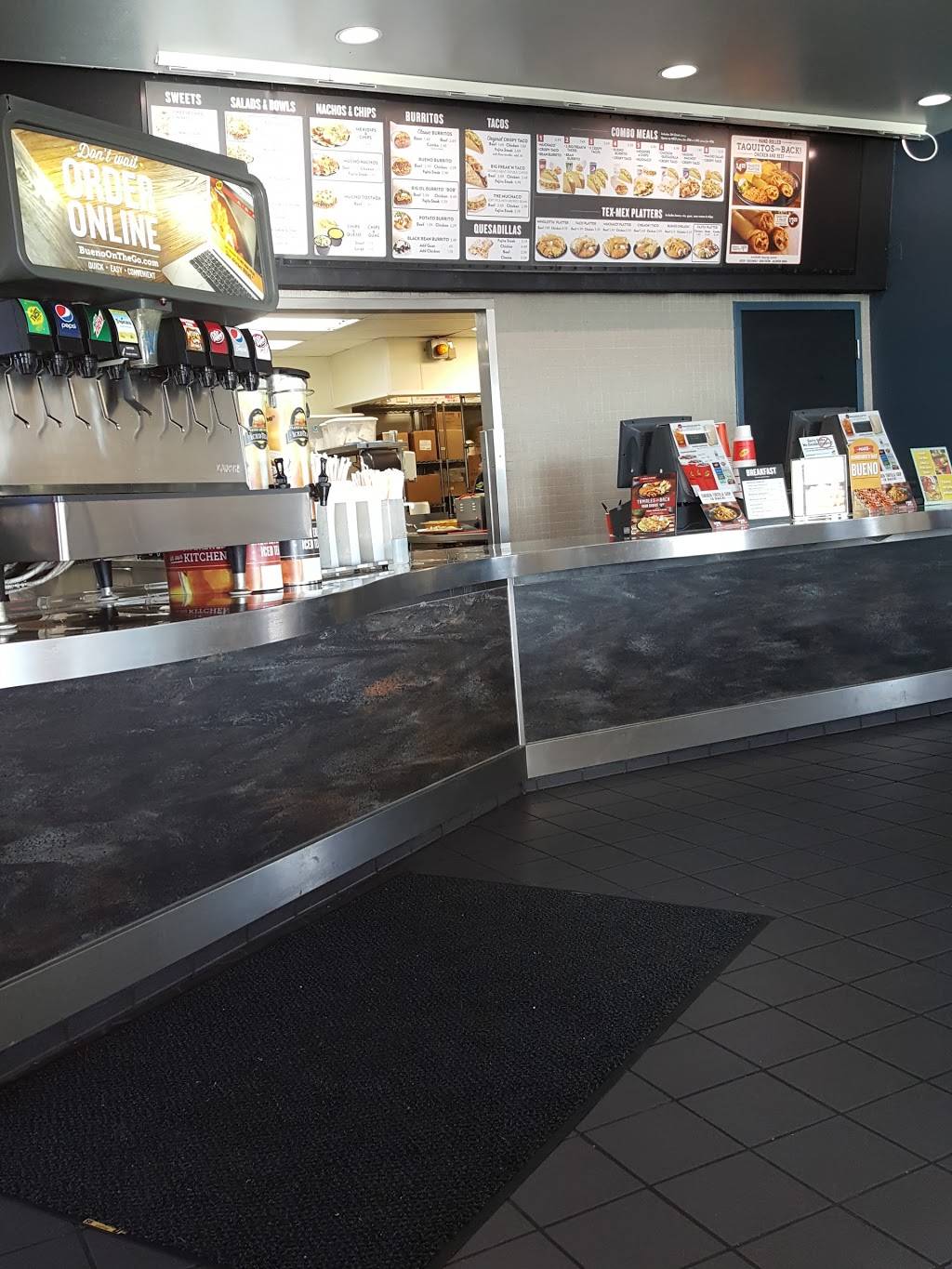 Taco Bueno | restaurant | 1901 S Main St, Weatherford, TX 76086, USA | 8175942840 OR +1 817-594-2840