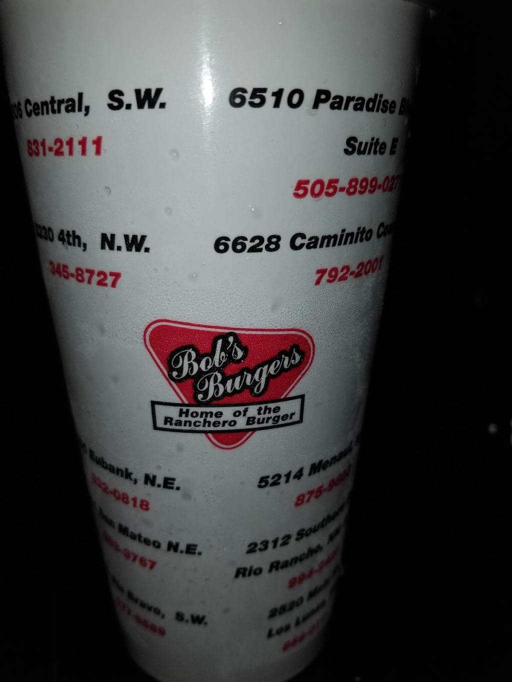 Bobs Burgers | restaurant | 1690 Rio Bravo Blvd SW, Albuquerque, NM 87105, USA | 5058778589 OR +1 505-877-8589