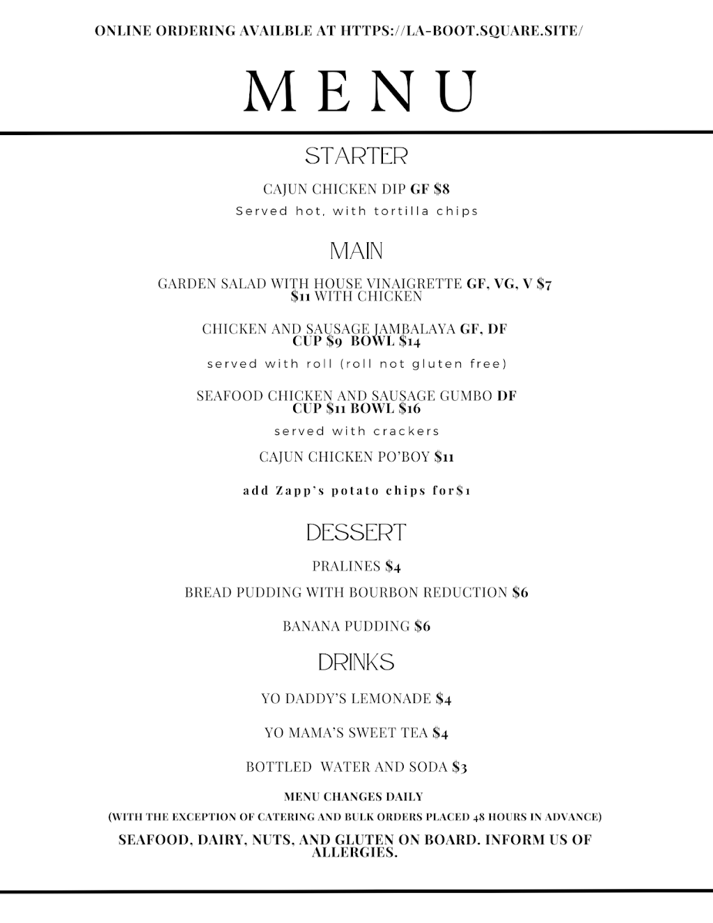 La Boot Cajun Cuisine | restaurant | FOOD TRUCK ONLY. NO RESTAURANT LOCATION, 2601 Maury St, Richmond, VA 23224, USA | 8044760257 OR +1 804-476-0257