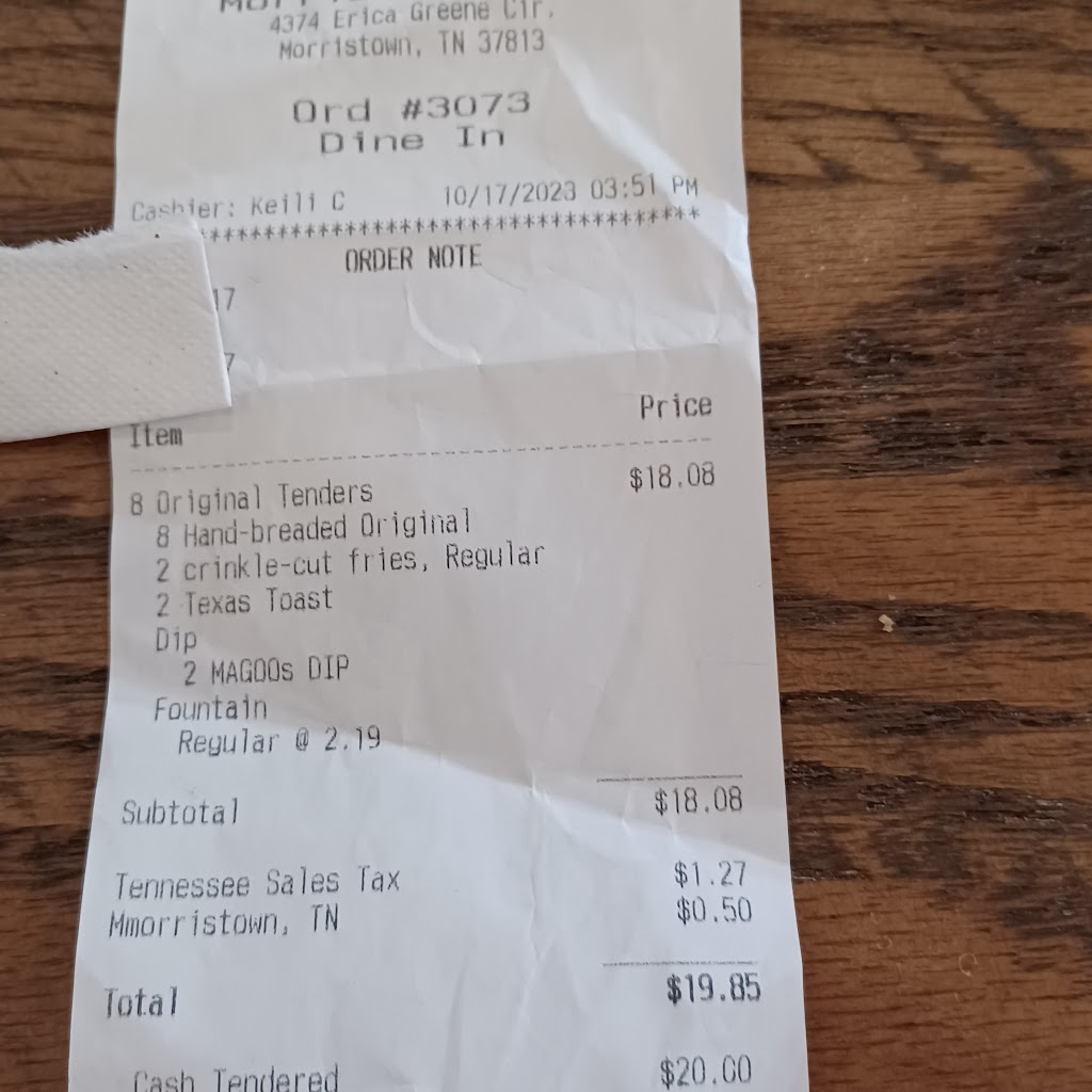 Huey Magoos Chicken Tenders - Morristown | restaurant | 4374 Erica Greene Cir, Morristown, TN 37813, USA | 4233451334 OR +1 423-345-1334