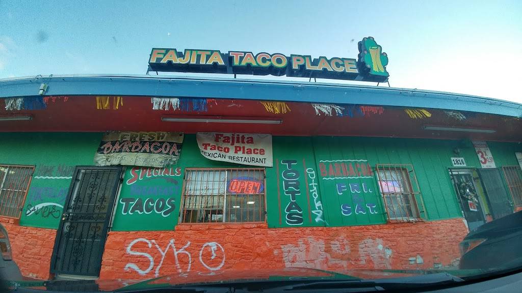 Fajita Taco Place | restaurant | 1816 Thompson Pl, San Antonio, TX 78226, USA | 2104328506 OR +1 210-432-8506