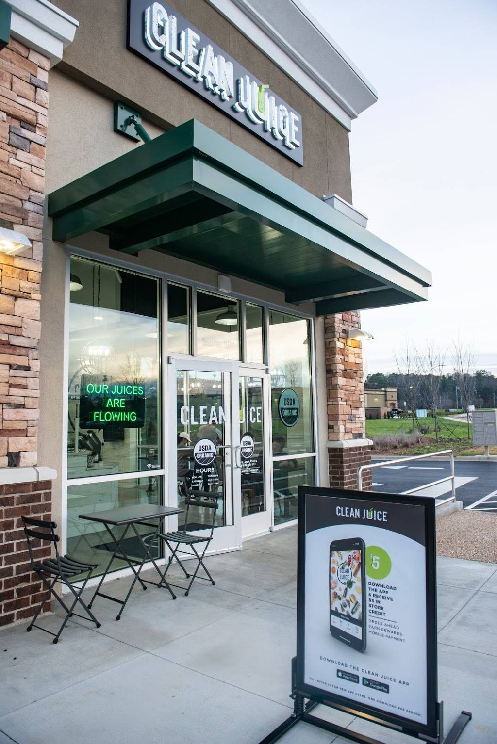 Clean Juice | restaurant | 6215 Tattersall Blvd Suite #101, Hoover, AL 35242, USA | 2055185544 OR +1 205-518-5544